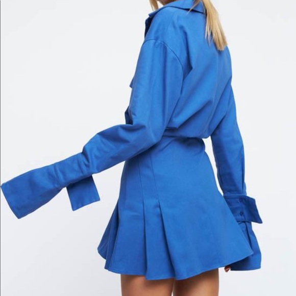 Princess Polly cover girl mini dress in blue lioness - Picture 2 of 8